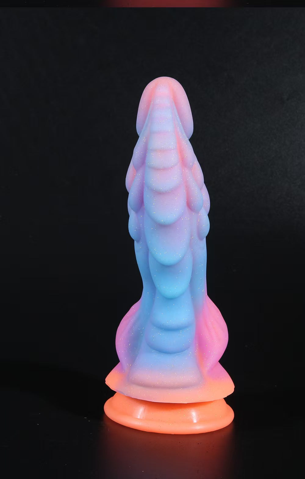 Gode Fluorescent Dragon Courbé en Silicone