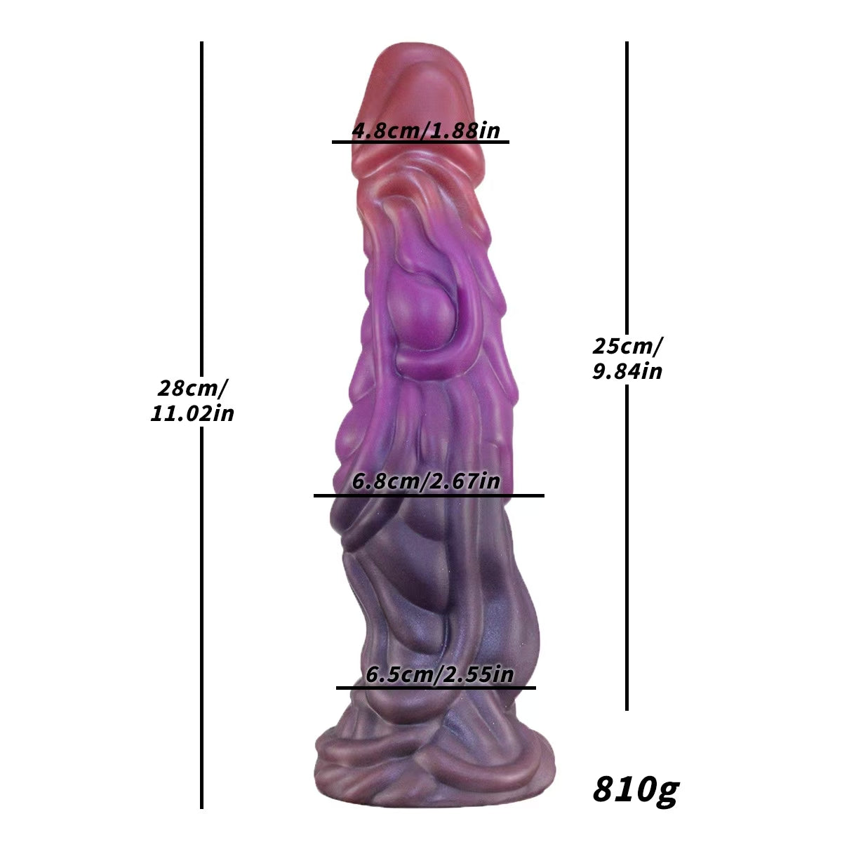 Gode Alien Dragon XXL en Silicone 28 cm