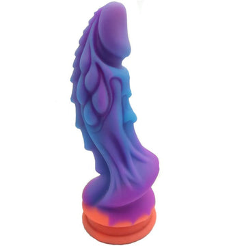 Gode Fluorescent Dragon Courbé en Silicone