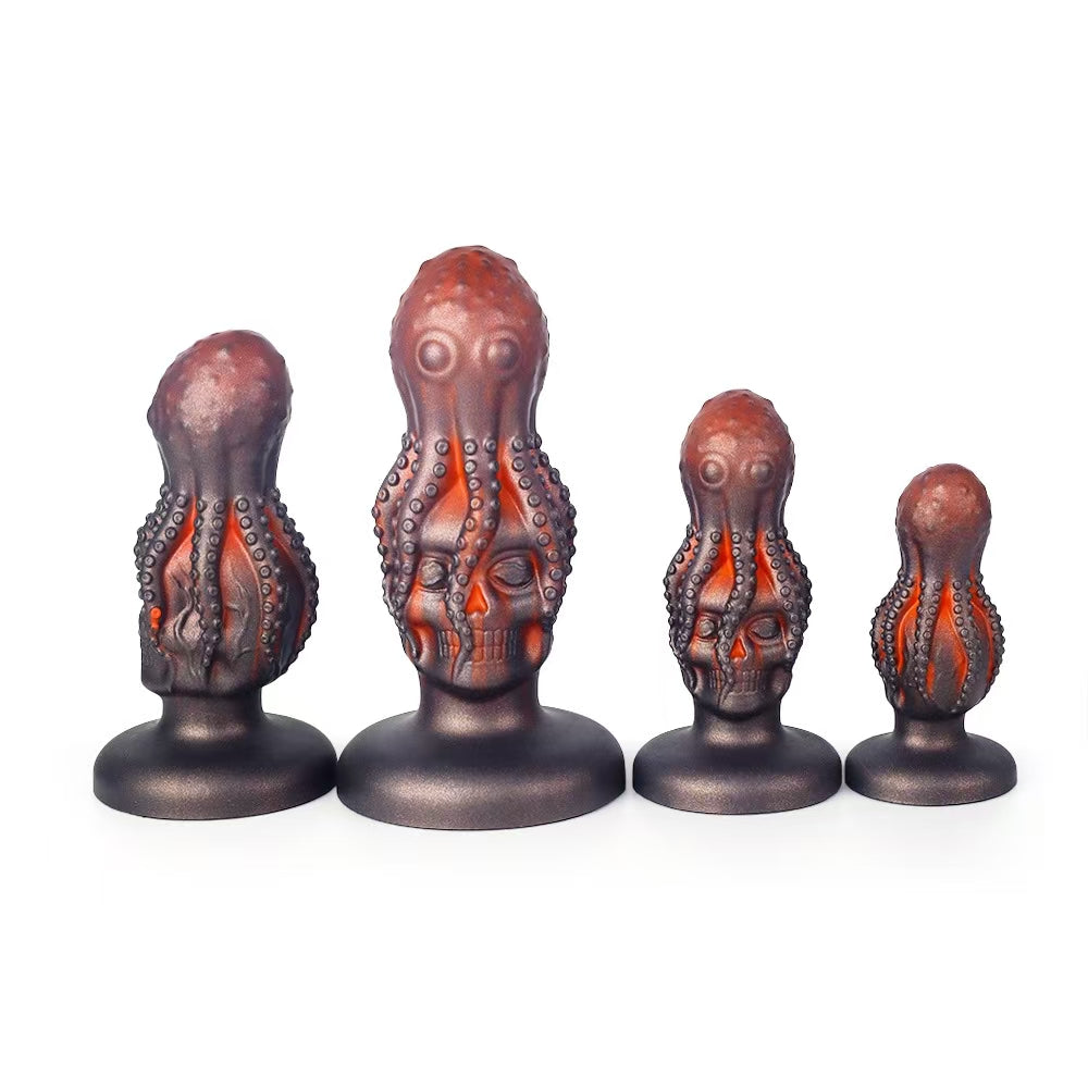 Plug Anal Tentacule Poulpe Violet en Silicone