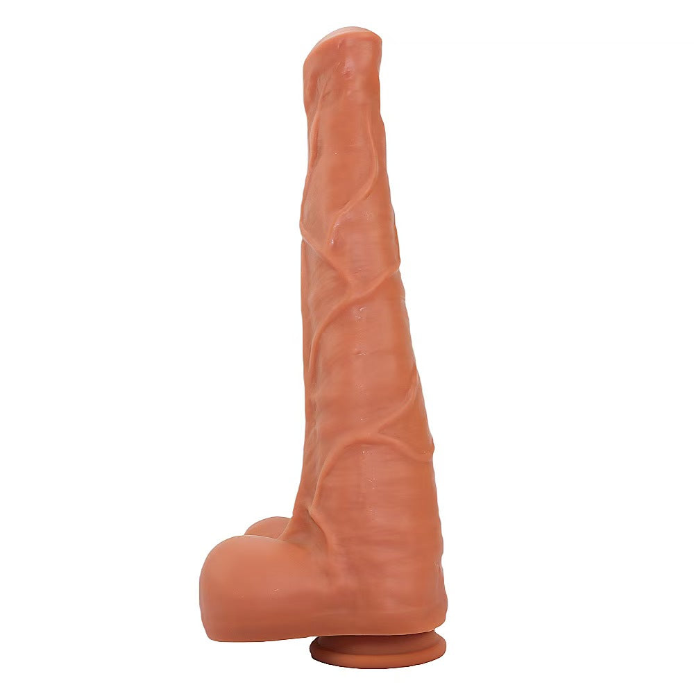 38.5 CM Geant Noir Ventouse Gode Cheval