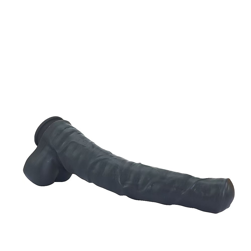 38.5 CM Geant Noir Ventouse Gode Cheval
