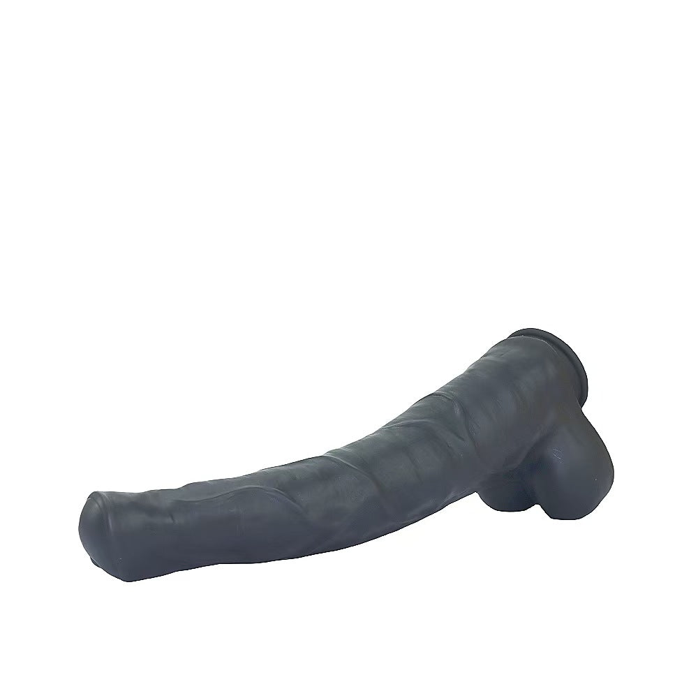 38.5 CM Geant Noir Ventouse Gode Cheval