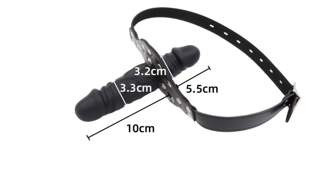 Bâillon Gode Facial BDSM Double Tête