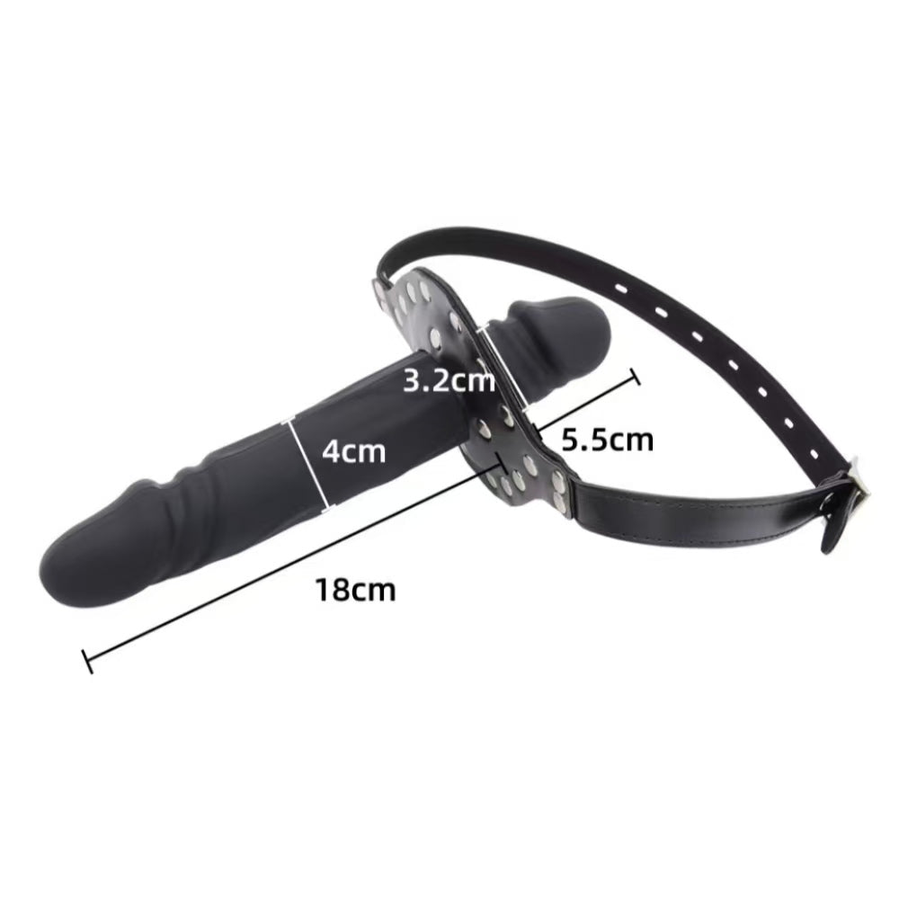 Bâillon Gode Double Tête BDSM