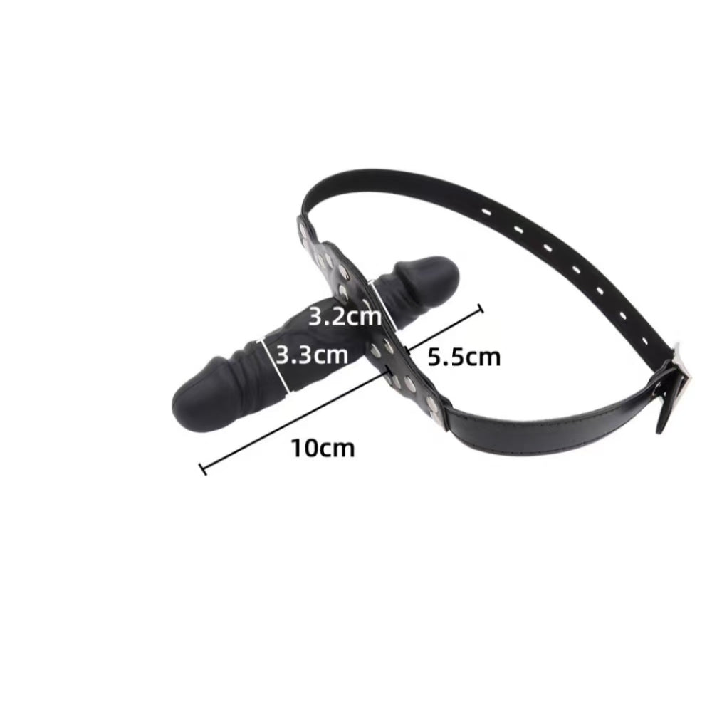 Bâillon Gode Double Tête BDSM