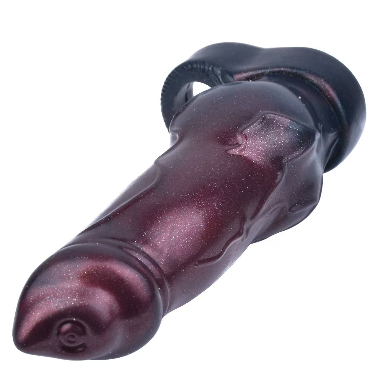 18,7 CM Canine Nœud Silicone Gaine à Pénis