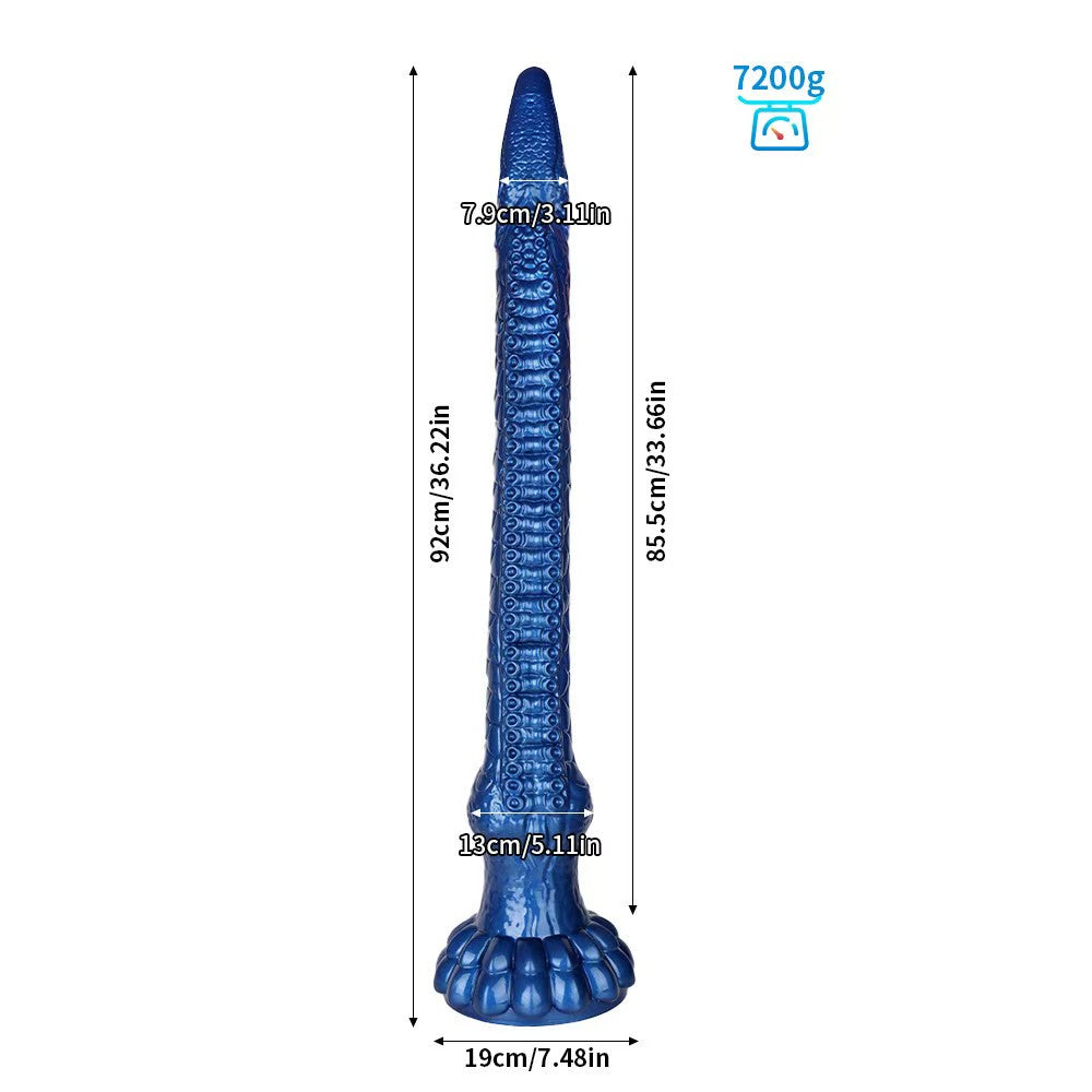 Gode Tentacule Alien Bleu Extra Long 92 cm