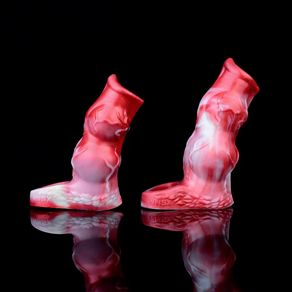 Gaine Pénienne En Silicone Loup À Double Nœud