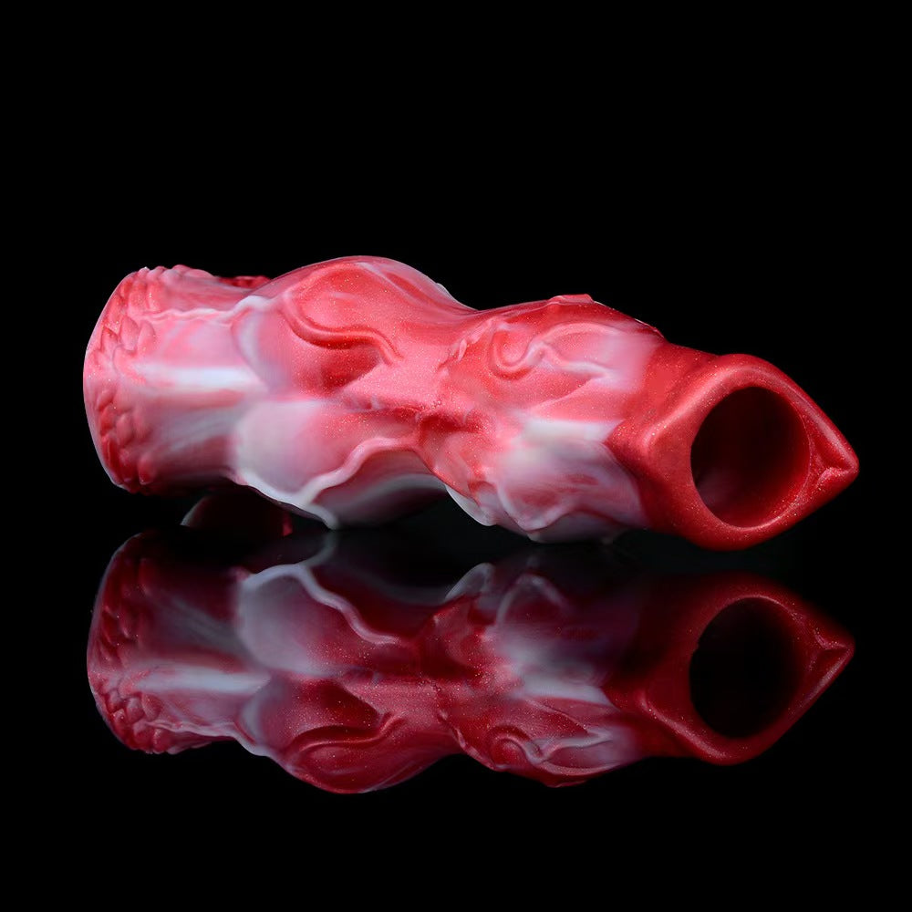 Gaine Pénienne En Silicone Loup À Double Nœud