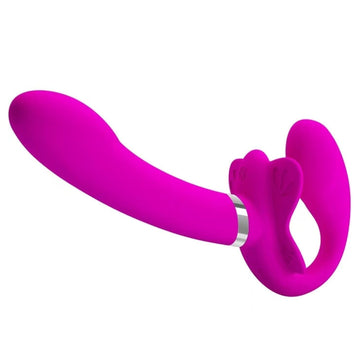 Gode Ceinture Sans Harnais Souple Rose Silicone