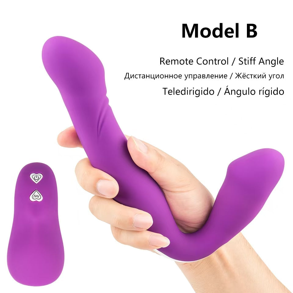 Gode Ceinture Sans Harnais Vibrant Violet Silicone