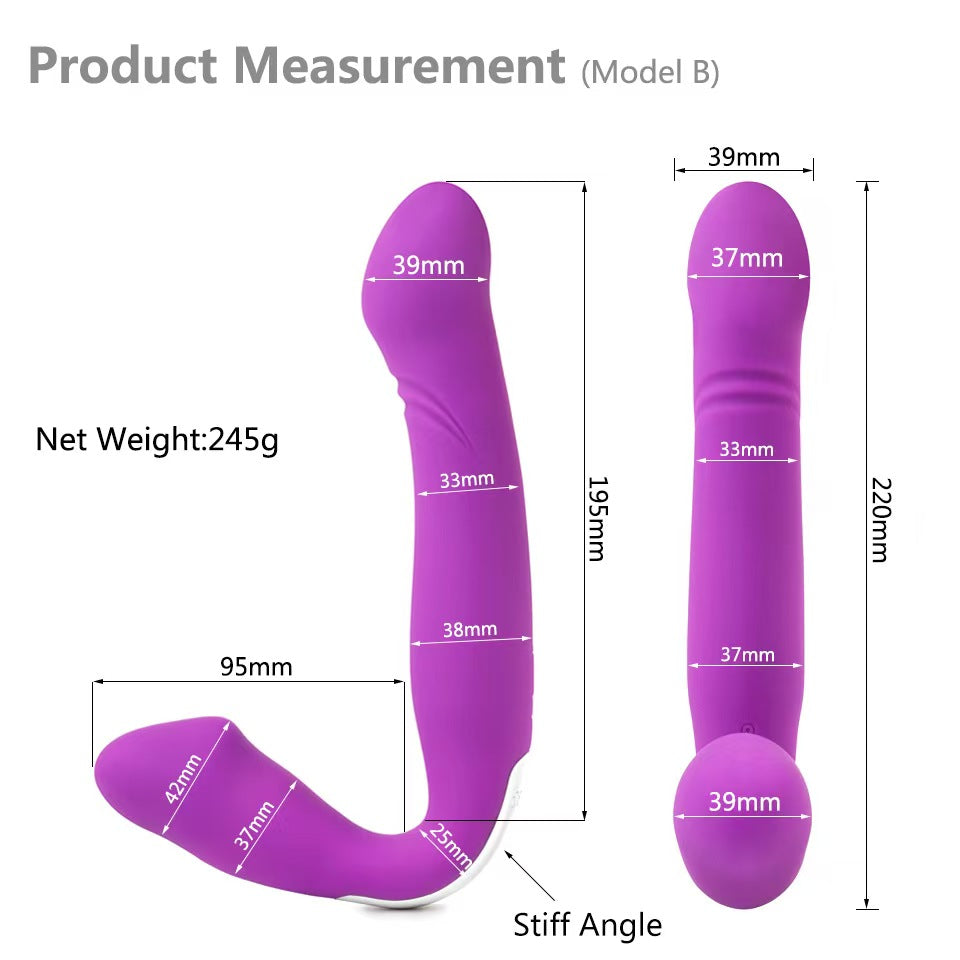 Gode Ceinture Sans Harnais Vibrant Violet Silicone