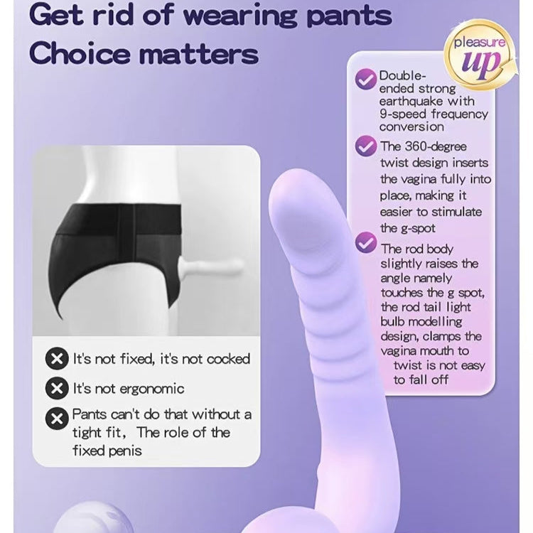Gode Ceinture Sans Harnais Vibrant Violet pour Point G