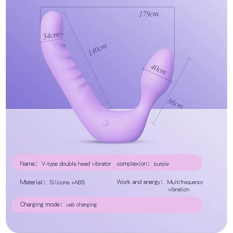 Gode Ceinture Sans Harnais Vibrant Violet pour Point G