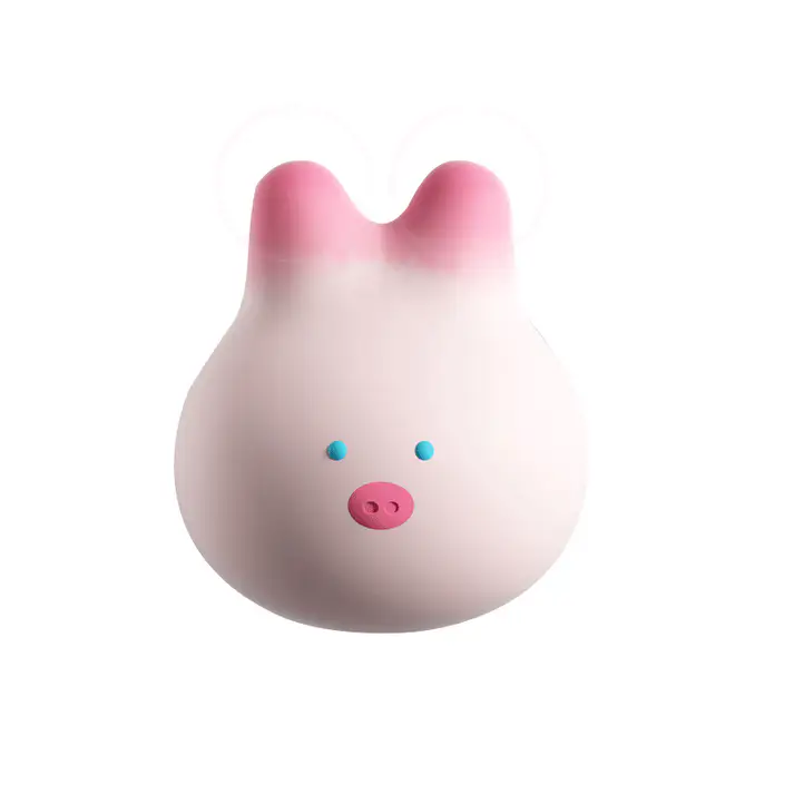 Vibromasseur doux étanche Rose En Forme De Petit Cochon