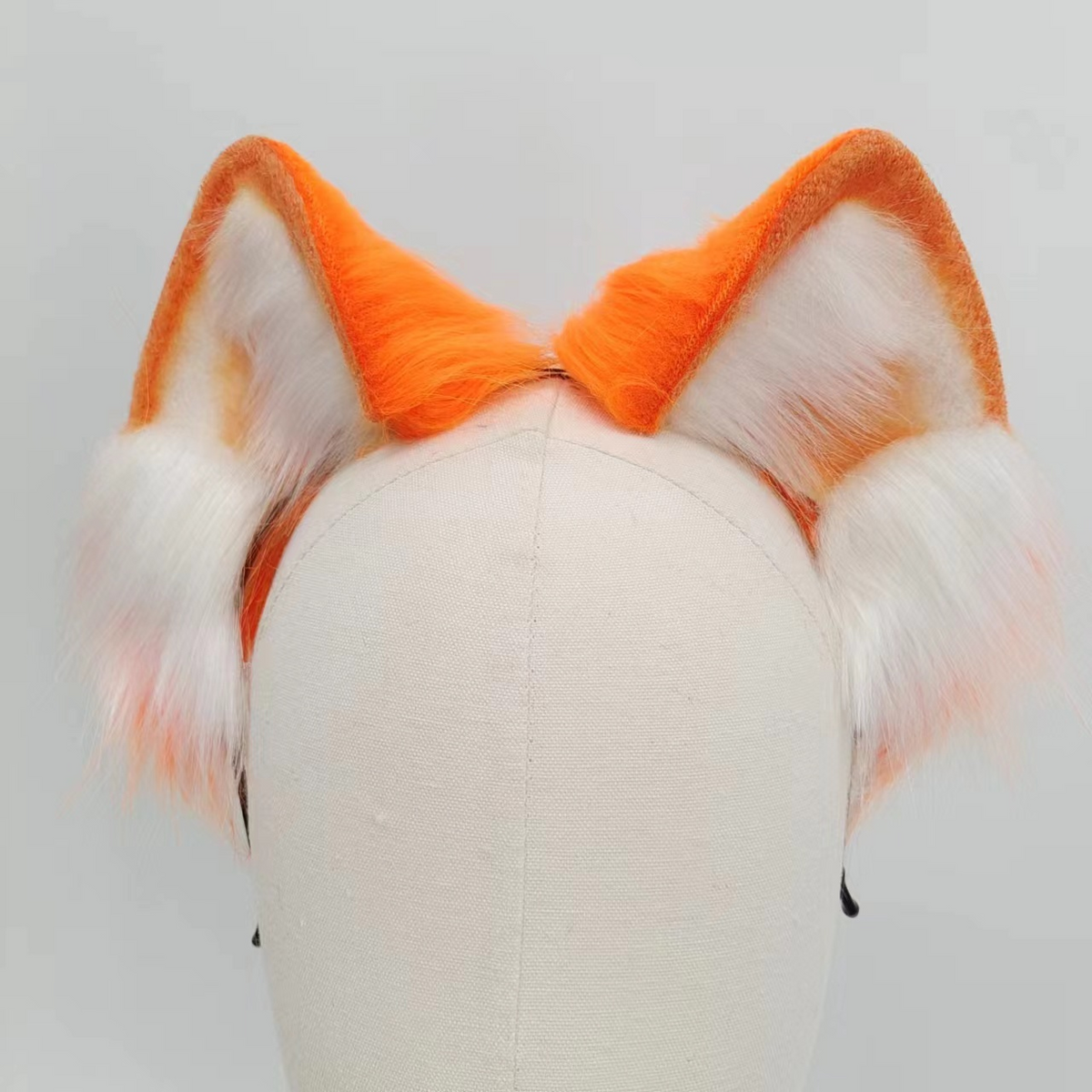 Plug Anal Queue de Renard Orange  – Kit avec Oreilles