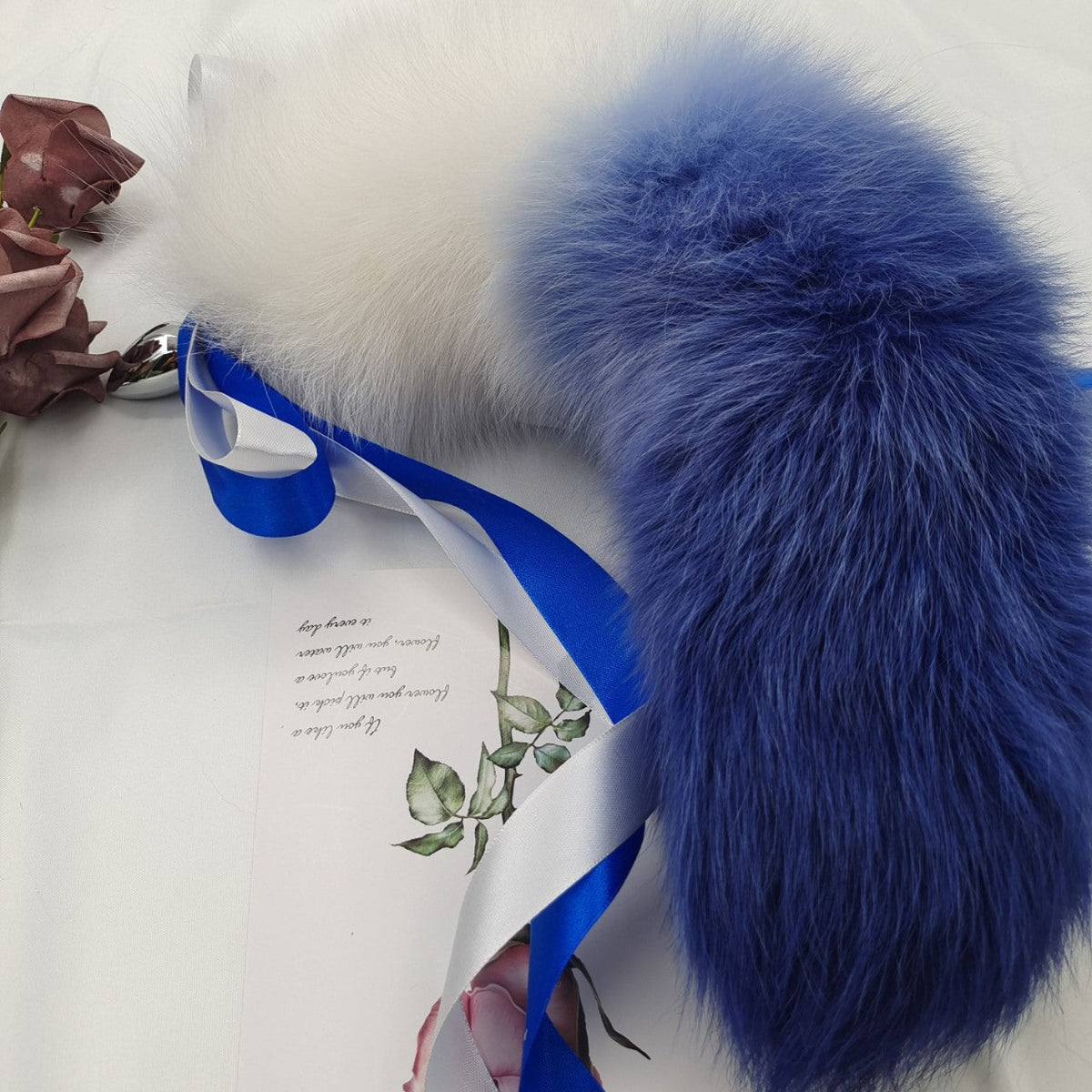 Anal Plug Queue D'animal Renard Bleu Souple