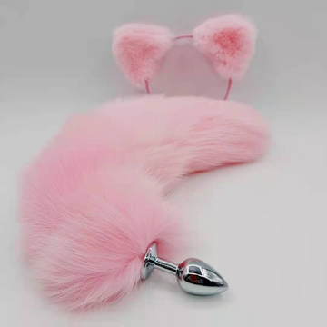 Rose Débutant Renard Queue Plug Anal