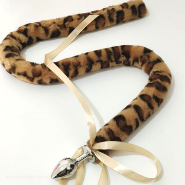 Plug Queue de Leopard Chat Long 99 cm