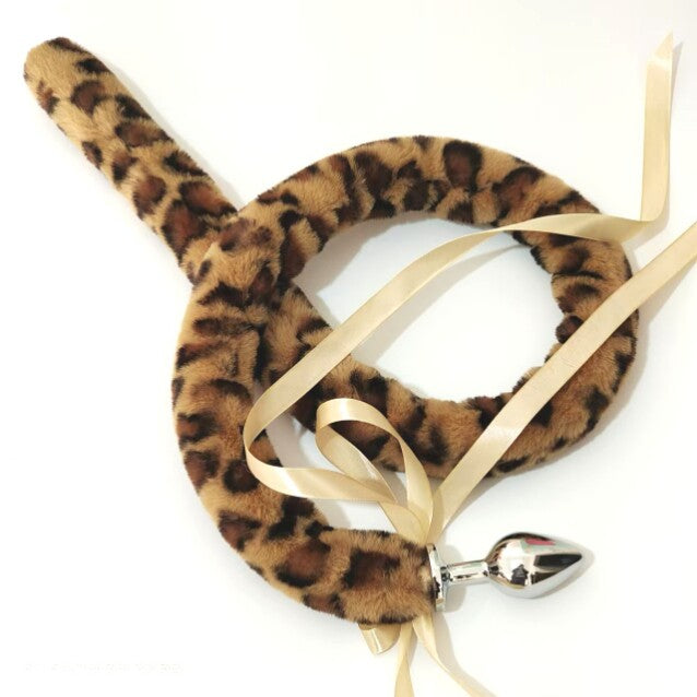 Plug Queue de Leopard Chat Long 99 cm