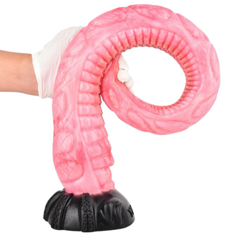 Gode Tentacule Rose Extra Long en Silicone 63,5 cm