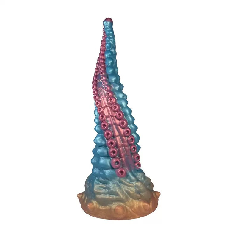 25,5 cm Bleu Rose Monstrueux Gode Tentacule Fantasy