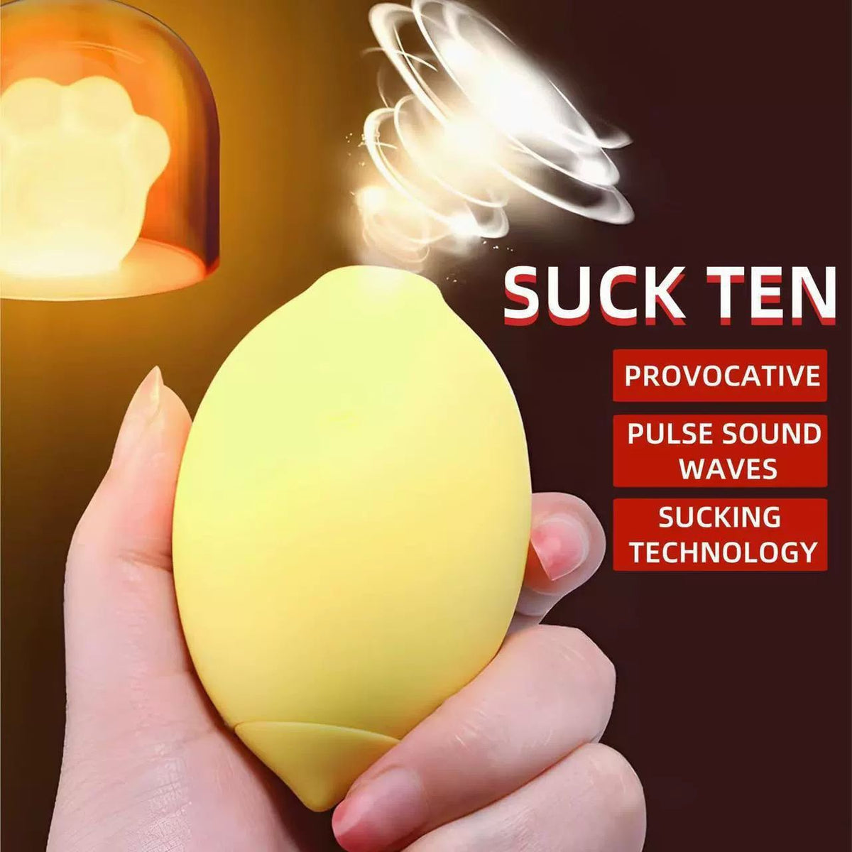 Vibromasseur Citron Clitoridien Aspirant Lemon Mini Sextoy