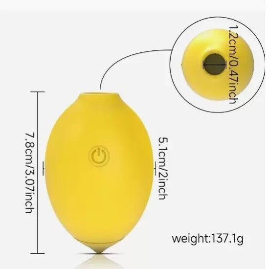 Vibromasseur Citron Clitoridien Aspirant Lemon Mini Sextoy