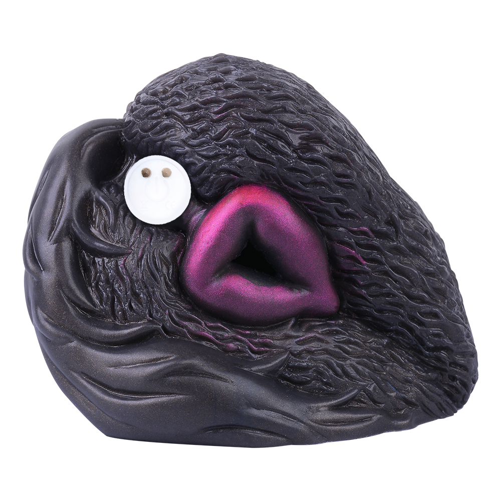 Masturbateur Homme Animalier Chien Noir Vibrant 15,5 cm