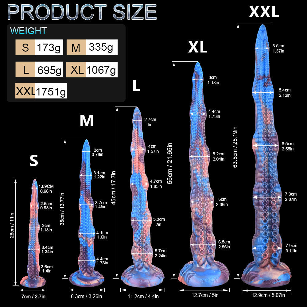 63,5 Cm Gode Tentacule Monstre XXL Des Profondeurs