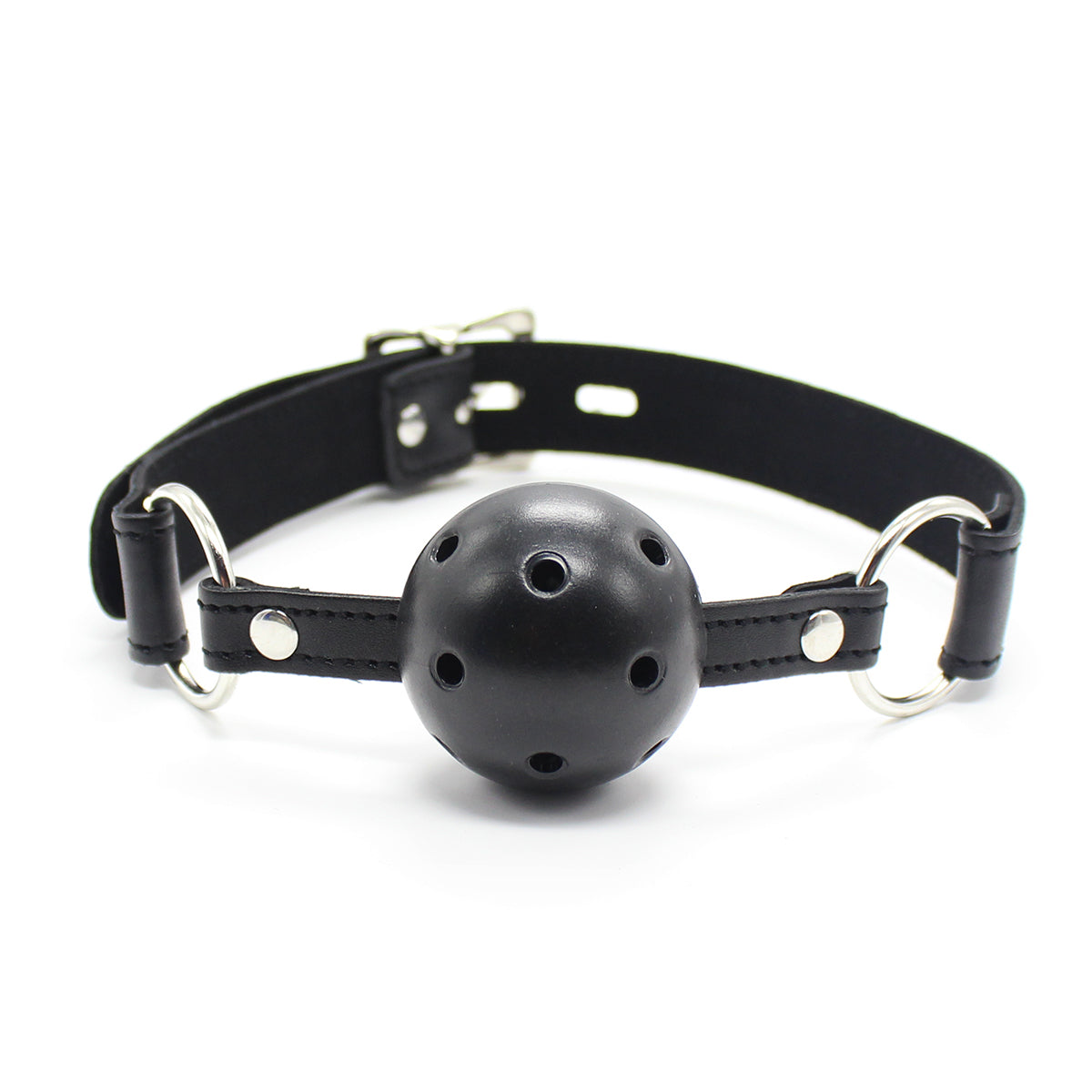 Bondage Noir Respirant BDSM Bâillon Boule