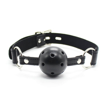 Bondage Noir Respirant BDSM Bâillon Boule