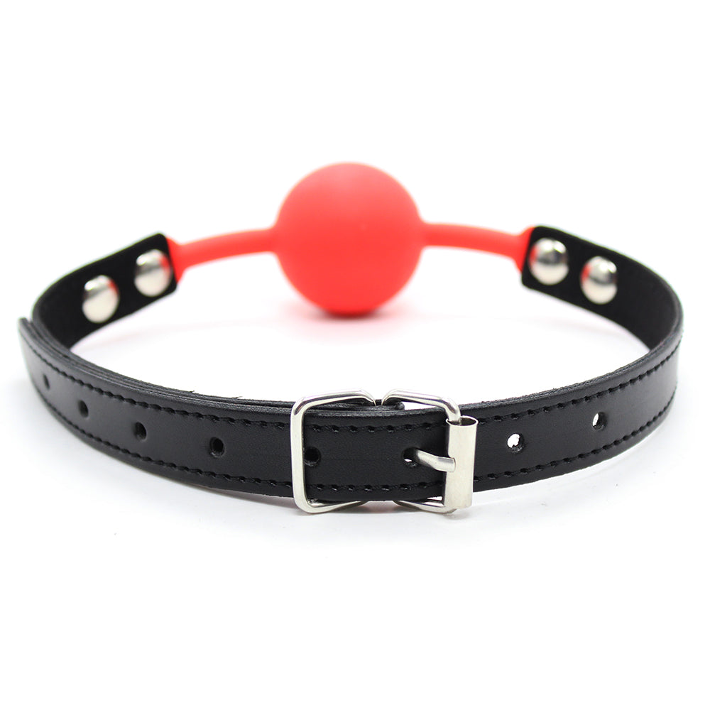 Bâillon-Boule Réglable en Silicone pour Bondage BDSM