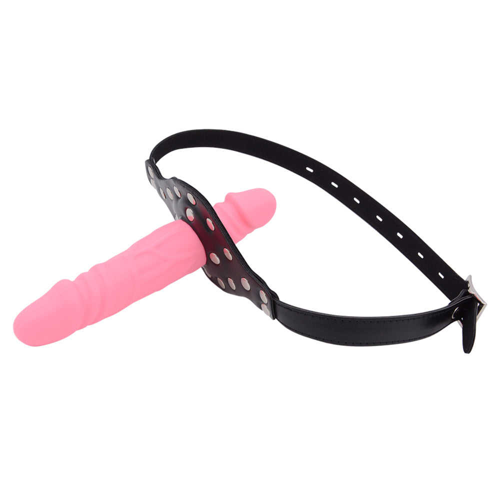 Bâillon Gode Facial Femdom Rose