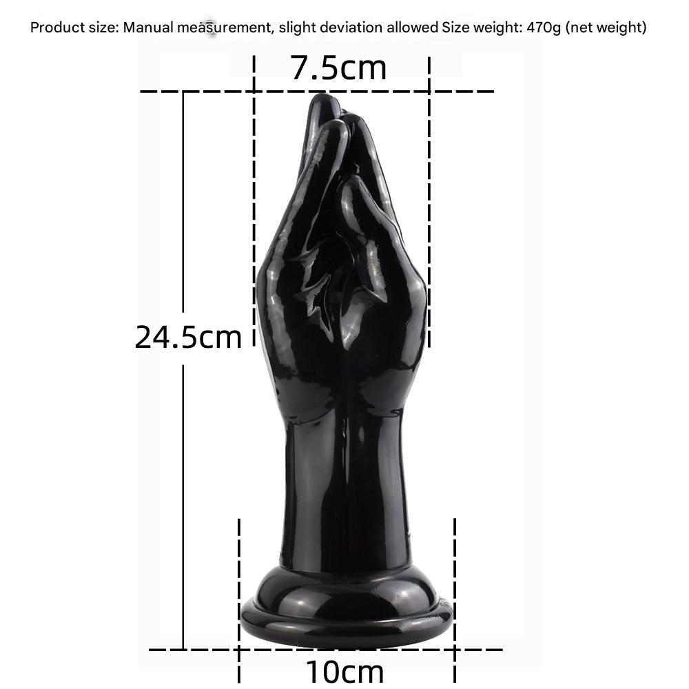Gode Fist Main Transparent Geant Réaliste 24,5 cm