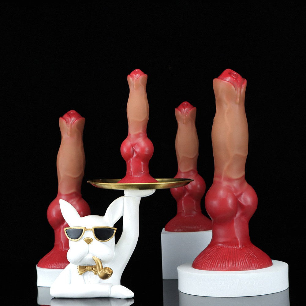 33 Cm Gode Chien Knot En Silicone Fantasy