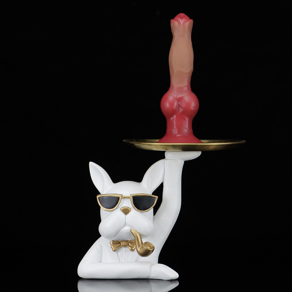 33 Cm Gode Chien Knot En Silicone Fantasy