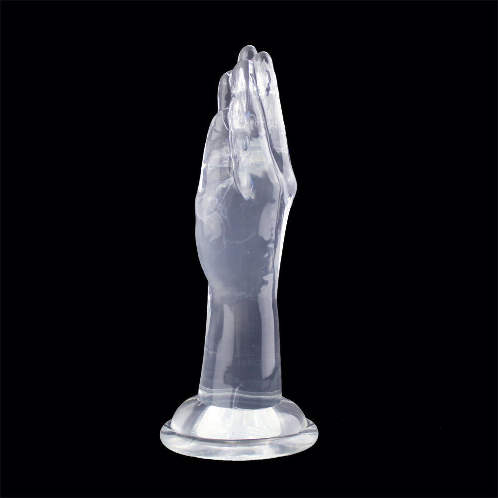 Gode Fist Main Transparent Geant Réaliste 24,5 cm