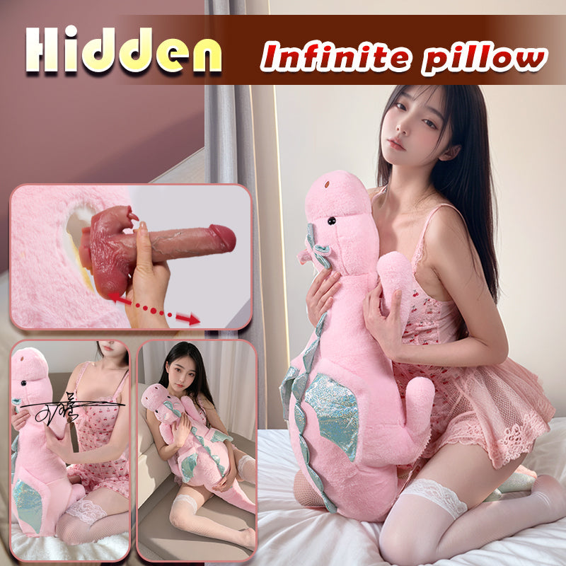 Coussin Sexuel Peluche Dragon Discrète Compatible Gode Vibrant