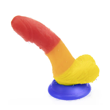 Gode Arc-en-ciel Petit Courbé pour Débutants 12 cm