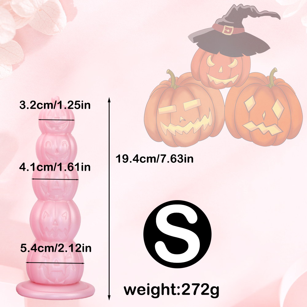 Fantaisie Citrouille Silicone Gros Plug Anal