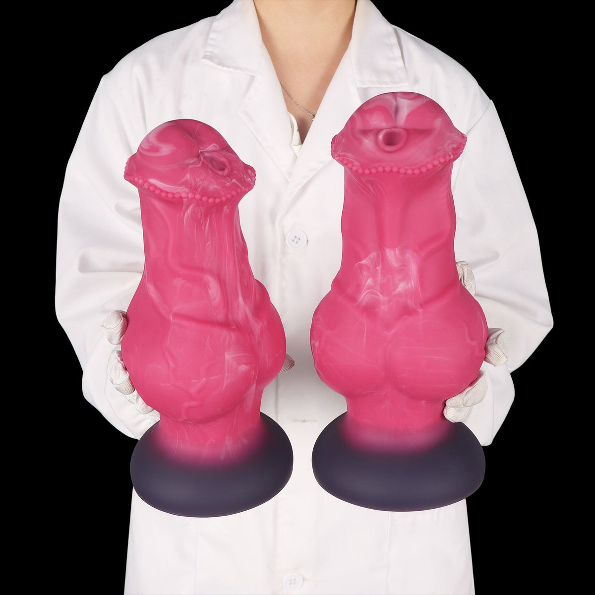Gode de Cheval XXL Rose Fantaisie à Gros Nœud