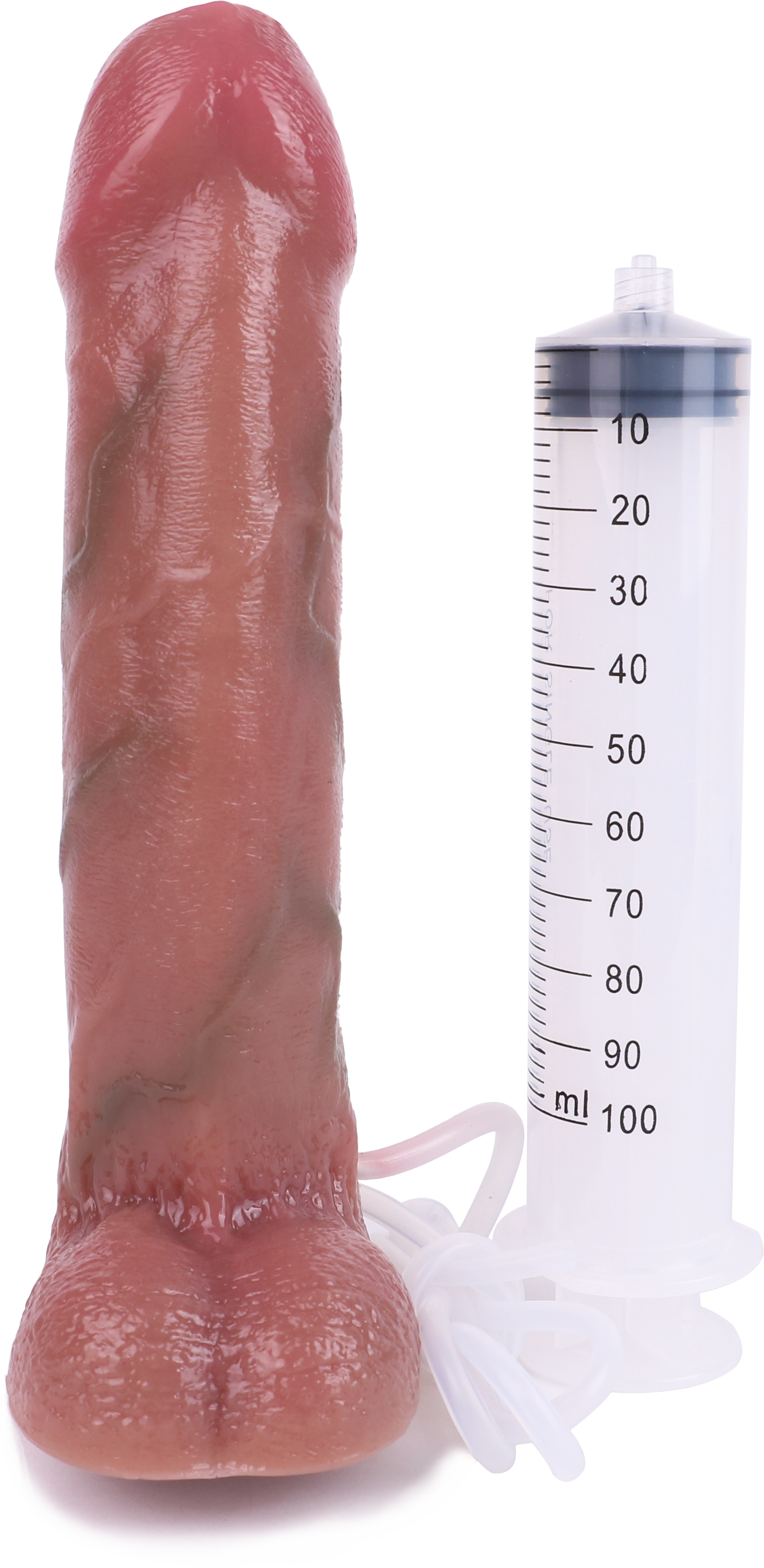 23 cm Ejaculateur Gode Réaliste avec Prepuce