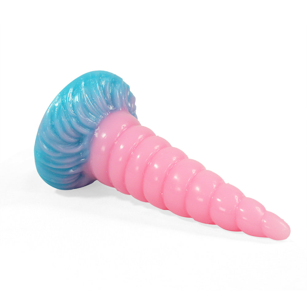 Gode Licorne Rose Lumineux Conique 20 cm