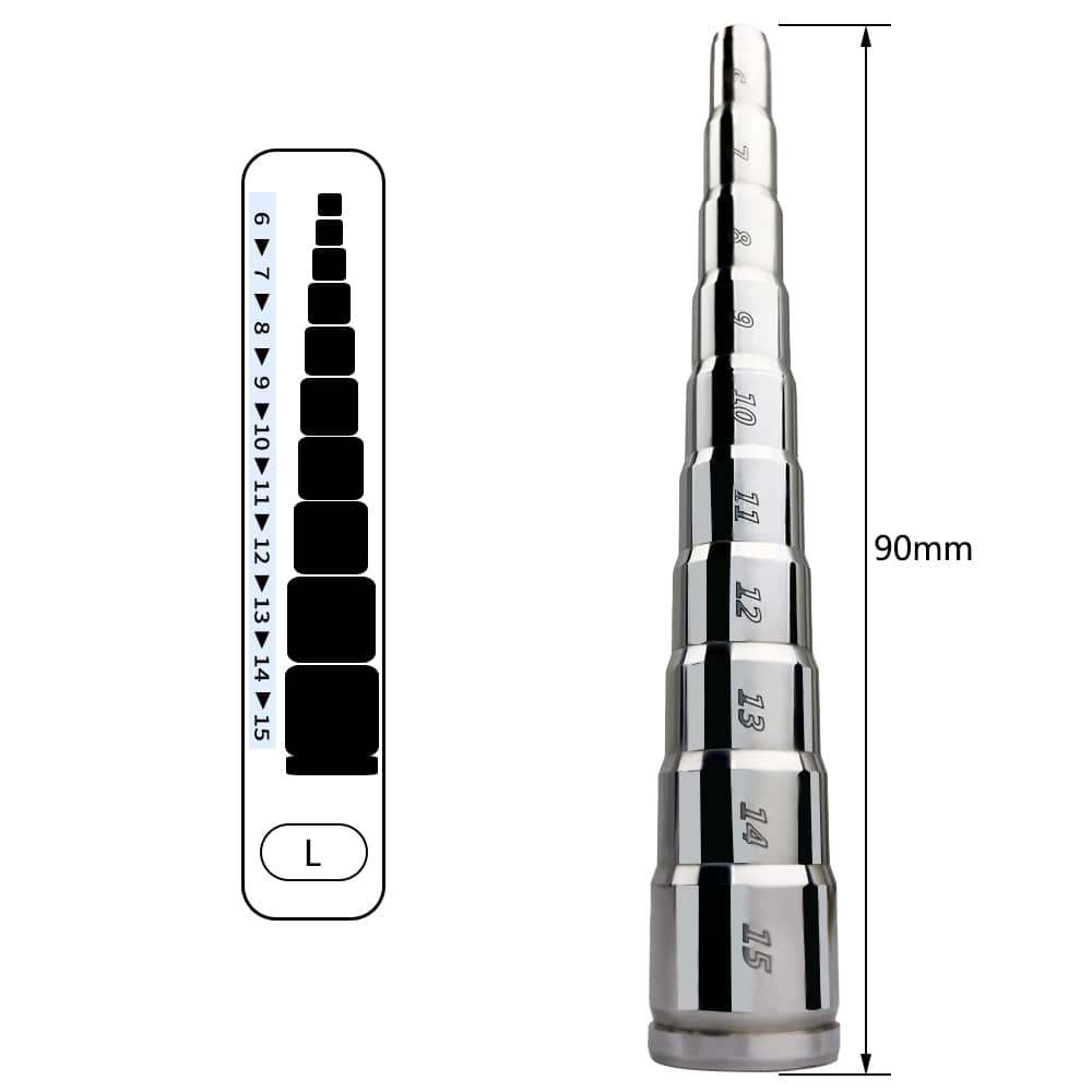 Set de Plugs Urétraux Gradués en Acier Inoxydable
