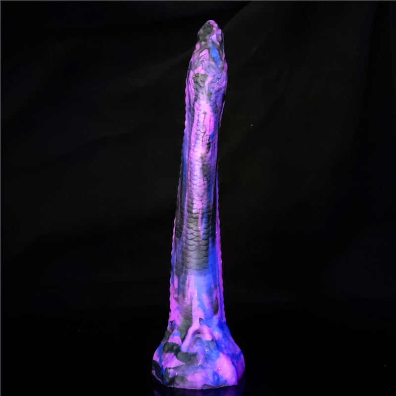 26 cm Violet Silicone Fantasy Gode Serpent