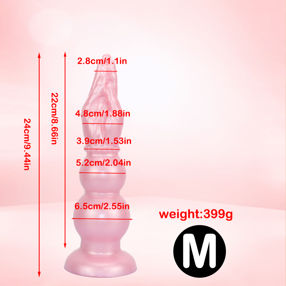 Gode 30 cm Fist Main à Double Nœud