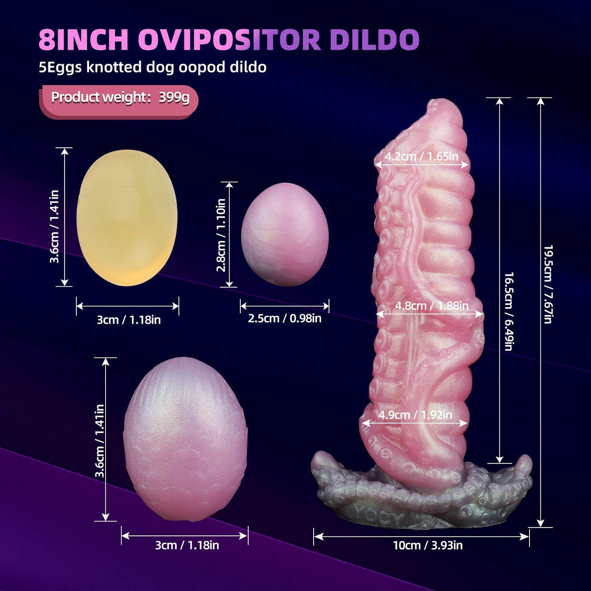 Gode Ovipositor Alien Rose Fantaisie Tentacule