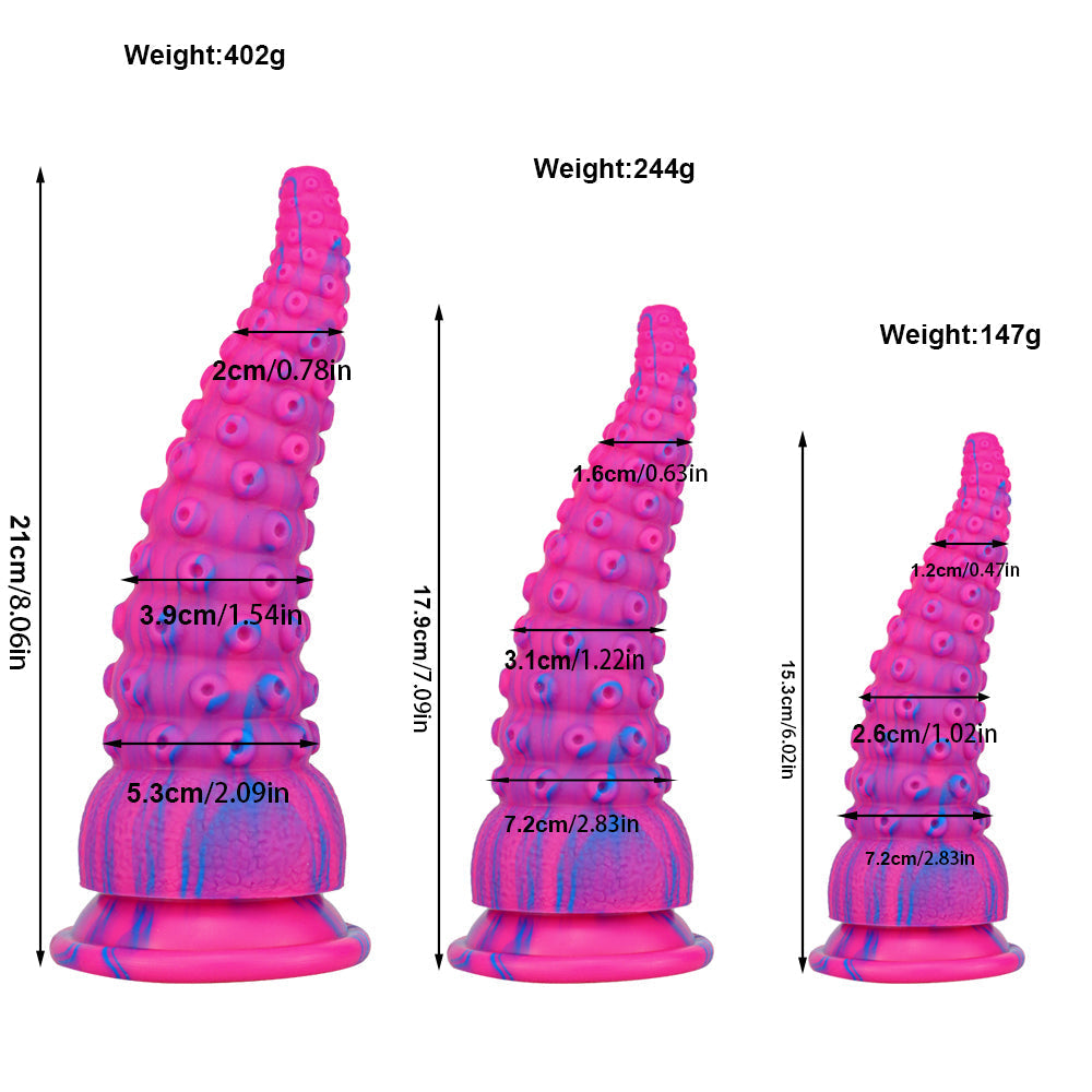 21 Cm Rose Gode Pieuvre À Ventouse